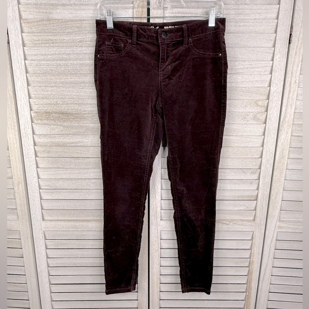 MOSSIMO Velvety Mid Rise Stretch Jegging Purple-2 (26/R)